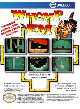 Whomp 'Em (USA) box cover back